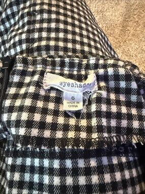 Eyeshadow Black and White Gingham Dress